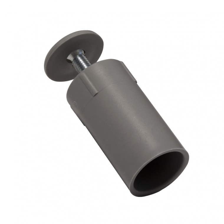 JAROLIFT Anschlagstopper für Rollladenendleiste | 40 mm Länge, grau