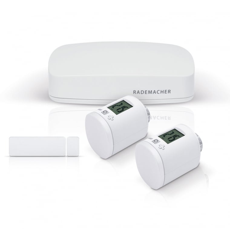 RADEMACHER HomePilot 3.0 | Starterset Heizen: HomePilot + DuoFern Tür-Fensterkontakt + 2x DuoFern Thermostat