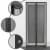 JAROLIFT Easy Fliegengitter-Magnetvorhang für Türen | 110 x 220 cm, schwarz