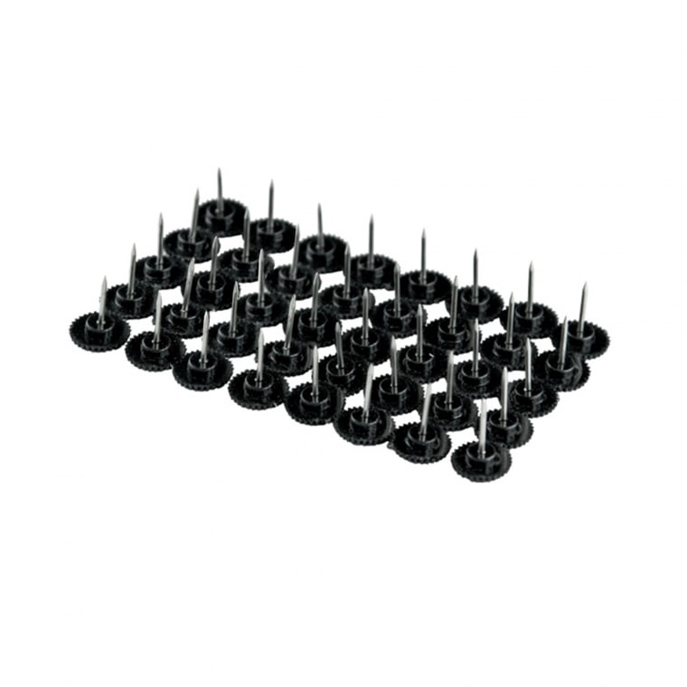 JAROLIFT Magnetvorhang-Befestigungskit für Holzrahmen | 40 Reißnägel, schwarz