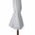 paramondo Sonnenschirm Bespannung für paramadera Holz-Sonnenschirm knickbar | 3 m, rund, weiß