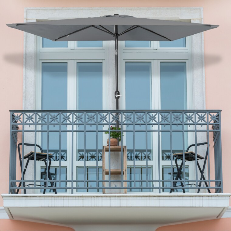 Kleiner Sonnenschirm parajuna » rechteckig, knickbar & für Balkon