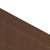 JAROLIFT PVC Abdeckprofil für Sichtschutzmatten | 1 m Länge, braun