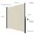 paramondo Seitenzugmarkise 2000 | 1,6 x 3 m | Gestell: anthrazit | Stoff: Uni, beige