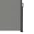 paramondo Seitenzugmarkise 2000 | 1,6 x 3 m | Gestell: anthrazit | Stoff: Uni, grau