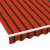 paramondo Gelenkarmmarkise Basic 2000 | 3,5 x 3 m / Gestell: weiß / Stoff: Multi, rot-schwarz