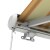 paramondo Kassettenmarkise Curve 2000 | 5,95 x 3,5 m / Gestell: weiß / Stoff: Multi, sand-orange