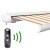 paramondo Kassettenmarkise Curve 2000 | 5,95 x 3,5 m / Gestell: weiß / Stoff: Multi, sand-orange