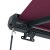 paramondo Kassettenmarkise Curve 2000 | 5,95 x 3,5 m / Gestell: anthrazit / Stoff: Uni, weinrot