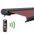 paramondo Kassettenmarkise Curve 2000 | 5,95 x 3,5 m / Gestell: anthrazit / Stoff: Uni, weinrot