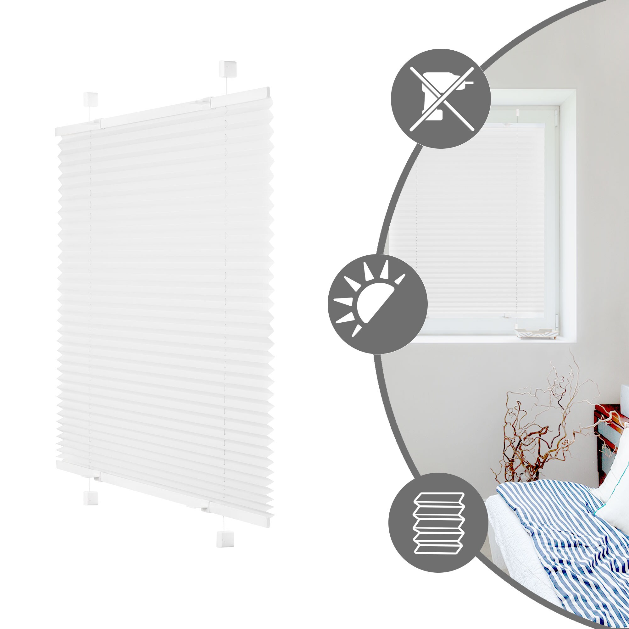 EasyFix Plissee kaufen » Easy Plissee ohne Bohrmaschine!