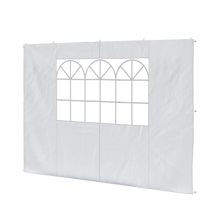 paramondo Seitenwand für Steckpavillon SP-3 | Fensterwand, weiß