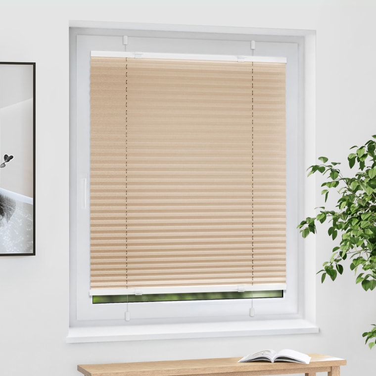 VICTORIA M EasyFix Plissee | 110 x 120 cm, beige