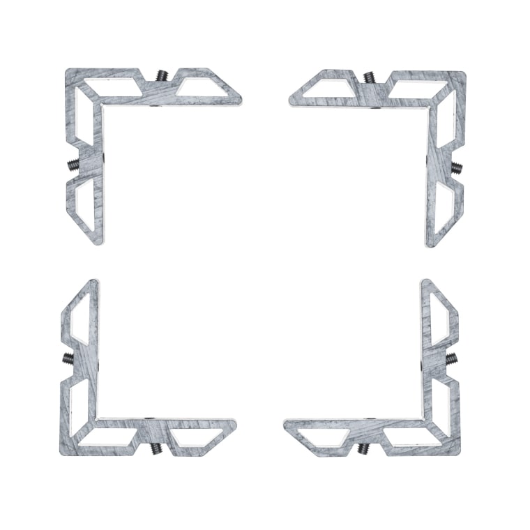 JAROLIFT Eckverbinder für Insektenschutz-Spannrahmen SlimLine nach Maß | 4 Stück, Aluminium