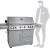 Mayer Barbecue ZUNDA Gasgrill MGG-362 Master mit Backburner