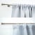 VICTORIA M Aurora Vorhang mit Kräuselband - verdunkelnd | 140 x 245 cm / silber-weiß / 2er Pack