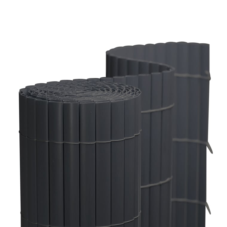 JAROLIFT PVC Sichtschutzmatte | 80 x 300 cm, grau