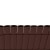 JAROLIFT PVC Sichtschutzmatte | 100 x 500 cm, braun