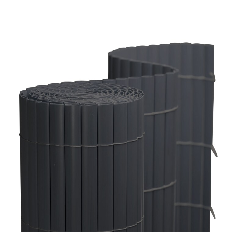 JAROLIFT PVC Sichtschutzmatte | 180 x 700 cm (2-teilig), grau