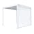 pergomondo Screen-Rollo für Pergola mit Lamellendach | 4 m, weiß