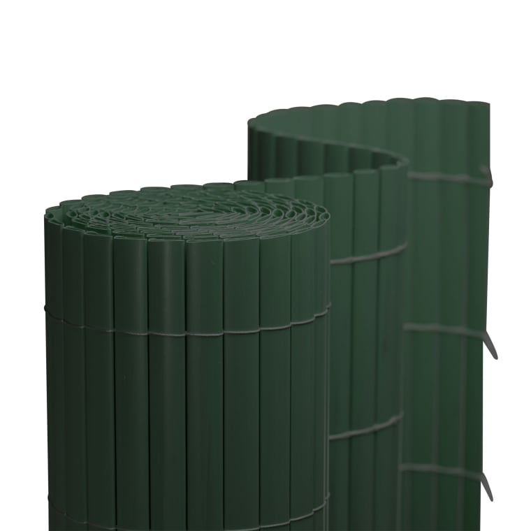 JAROLIFT PVC Sichtschutzmatte | 140 x 1000 cm (2-teilig), grün