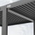 pergomondo Verbindungsset für Pergola mit Lamellendach | 3 m, anthrazit