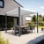 pergomondo Pergola mit Lamellendach | 3 x 3 m, weiß / weiß / anthrazit