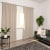 Home Wohnideen ACUSTICO Akustik-Vorhang mit Kombiband | verdunkelnd, 135 x 245 cm, natur, 2 Stück