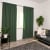 Home Wohnideen ACUSTICO Akustik-Vorhang mit Kombiband | verdunkelnd, 135 x 245 cm, oliv, 2 Stück