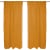 Home Wohnideen ACUSTICO Akustik-Vorhang mit Kombiband | verdunkelnd, 135 x 245 cm, curry, 2 Stück
