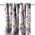 Verdi Collection Vorhang mit Schlaufenband - Blumenmuster | blickdicht, 140 x 245 cm, aubergine