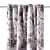 Verdi Collection Vorhang mit Schlaufenband - Blumenmuster | blickdicht, 140 x 245 cm, aubergine, 2 Stück