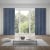 Home Wohnideen ESKIMO Thermo-Vorhang mit Kombiband | blickdicht, 135 x 245 cm, blau, 2 Stück