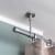 VICTORIA M Gardinenstange Set | 1-läufig, ⌀ 19 mm, 160 cm, silber + Decke, Kappe, Ring