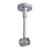 VICTORIA M Gardinenstange Set | 1-läufig, ⌀ 19 mm, 160 cm, silber + Decke, Kappe, Ring