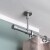 VICTORIA M Gardinenstange Set | 1-läufig, ⌀ 19 mm, 360 cm, silber + Decke, Kappe, Ring