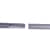 VICTORIA M Gardinenstange Set | 1-läufig, ⌀ 19 mm, 280 cm, silber + Decke, Rillen-Kappe, Ring