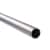 VICTORIA M Gardinenstange Set | 1-läufig, ⌀ 19 mm, 320 cm, silber + Decke, Rillen-Kappe, Ring