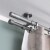 VICTORIA M Gardinenstange Set | 2-läufig, ⌀ 19 mm, 120 cm, silber + Decke, Rillen-Kappe, Ring