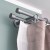 VICTORIA M Gardinenstange Set | 2-läufig, ⌀ 19 mm, 320 cm, silber + Wand, Kappe