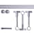 VICTORIA M Gardinenstange Set | 1-läufig, ⌀ 19 mm, 320 cm, silber + Decke, Kugel-Ball