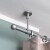 VICTORIA M Gardinenstange Set | 1-läufig, ⌀ 19 mm, 400 cm, silber + Decke, Kugel-Ball
