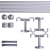 VICTORIA M Gardinenstange Set | 2-läufig, ⌀ 19 mm, 280 cm, silber + Decke, Kugel-Ball