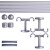 VICTORIA M Gardinenstange Set | 2-läufig, ⌀ 19 mm, 400 cm, silber + Decke, Kugel-Ball