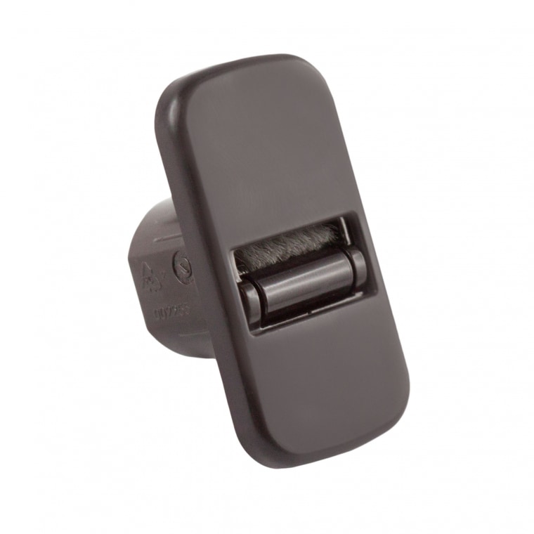 JAROLIFT Mini ENEV Rollladen-Gurtleitrolle mit Bürstendichtung | braun / für 15 mm Gurtbreite