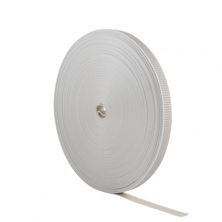 JAROLIFT Rollladenwendegurt - Gurtband / 23 mm Gurtbreite | 50,0 m Länge / beige-grau