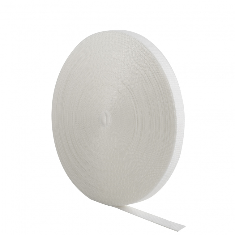 JAROLIFT Rollladengurt - Gurtband / 50,0 m Länge, 23 mm Gurtbreite | weiß
