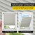 Jalousiescout Pure Plissee | Premium, Polyester-Stoff, 75 x 120 cm, creme