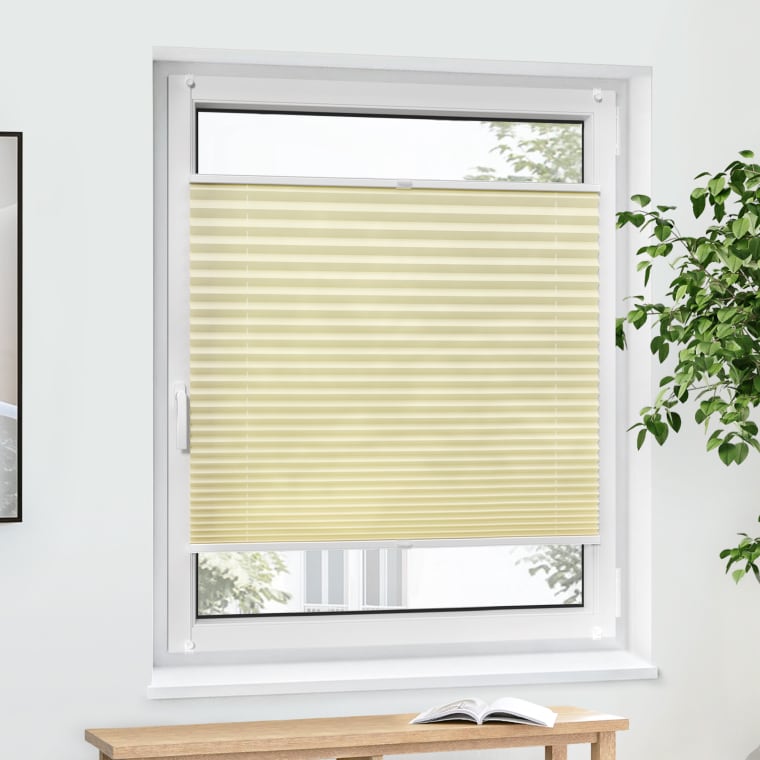Jalousiescout Pure Plissee | Basic, Polyester-Stoff, 60 x 160 cm, creme