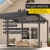 paramondo Markise Summer für Pergola mit Lamellendach | 4 x 2,1 m, Kurbel, links, grau/weiß